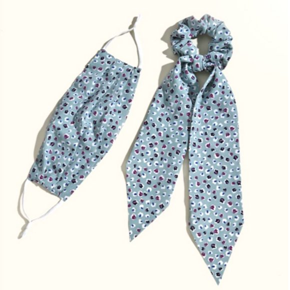 🎁Face Mask Scrunchie Hair Tie and Scarf Set - Picture 6 of 6
